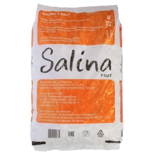 Соль таблетированная  Salina P Salt 99.5%, 25 кг (мешок)