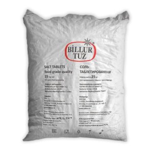 Соль таблетированная Billur Tuz 99.8%, 25 кг (мешок)
