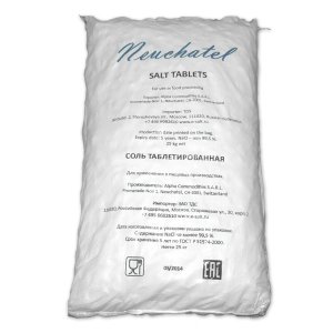 Соль таблетированная Neuchatel (подушечки), 99.8%, 25 кг